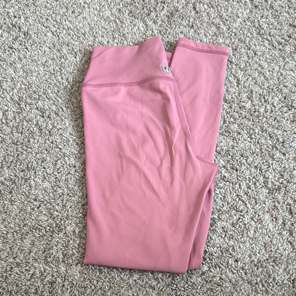 Pink High-Waisted Leggings